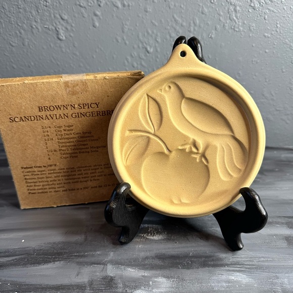 Museum of American folk art cookie mold dove on a apple tree USA - Picture 1 of 6